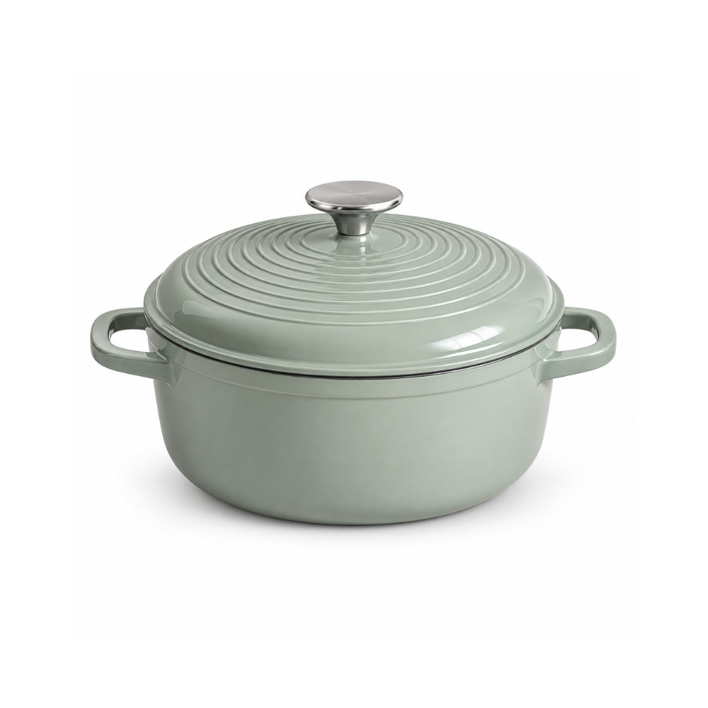 K&Co. Chef Series Cast Iron Dutch Oven 25cm - SAGE
